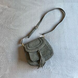 Franco Sarto sueded leather crossbody bag/purse